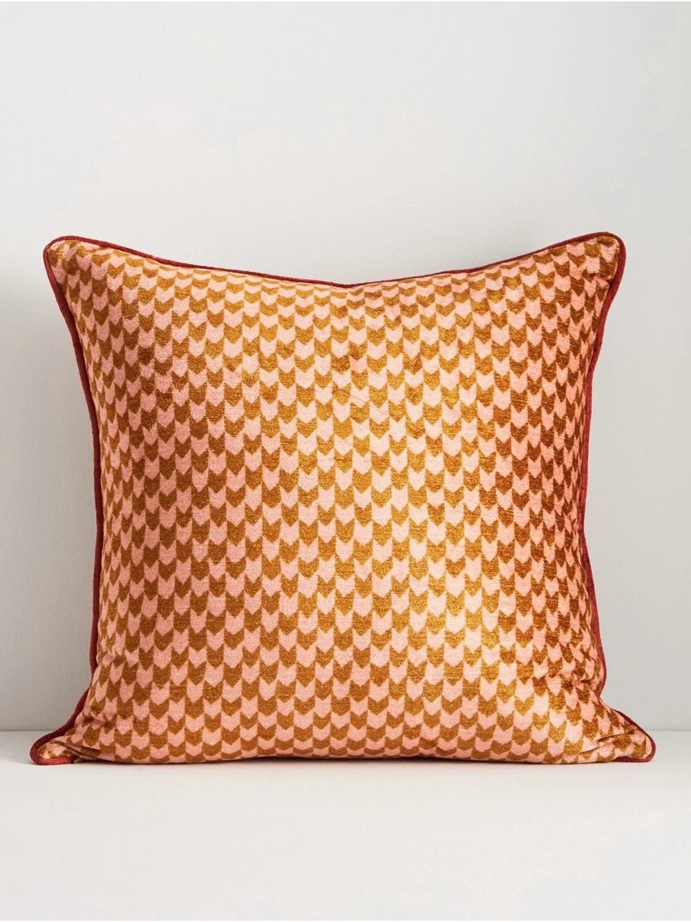 Anthropologie Alva Floral Cotton Velvet Pillow